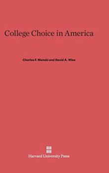 Hardcover College Choice in America Book