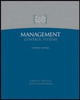 Hardcover Management Control Systems Book