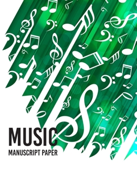 Paperback Wide Staff music Manuscript Paper: Music Manuscript Paper / White Marble Blank Sheet Music / Notebook for Musicians / Staff Paper / Composition Books Book