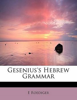 Paperback Gesenius's Hebrew Grammar Book
