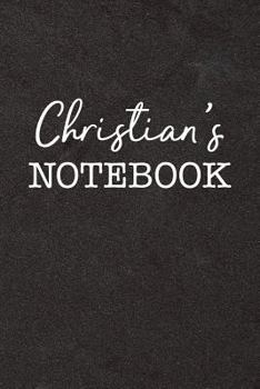 Paperback Christian's Notebook: Personalized Scrapbook for Men Book