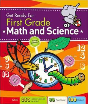 Hardcover Get Ready for First Grade: Math & Science Book