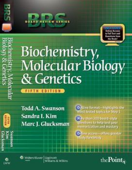 Paperback BRS Biochemistry, Molecular Biology, and Genetics [With Access Code] Book