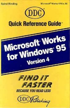 Hardcover Quick Reference Guide for Works 4 for Windows 95 Book