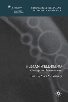 Paperback Human Well-Being: Concept and Measurement Book
