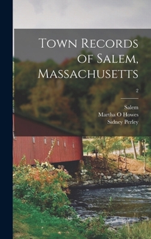 Hardcover Town Records of Salem, Massachusetts; 2 Book