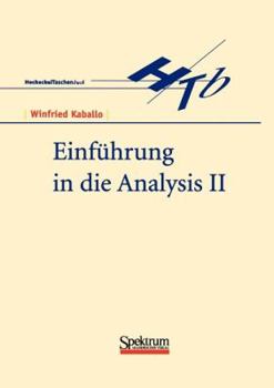 Paperback Einführung in Die Analysis II [German] Book