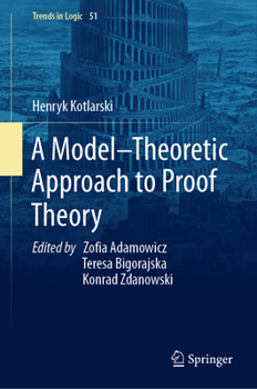 Hardcover A Model-Theoretic Approach to Proof Theory Book