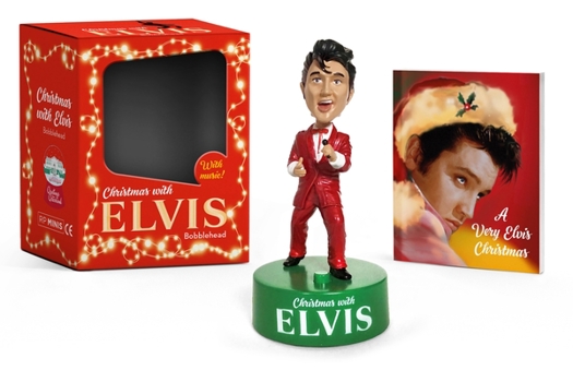 Paperback Christmas with Elvis Bobblehead: With Music! Book