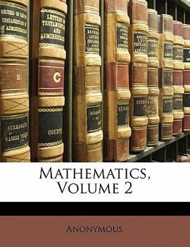 Paperback Mathematics, Volume 2 Book