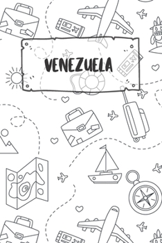 Venezuela: Liniertes Reisetagebuch Notizbuch oder Reise Notizheft liniert - Reisen Journal für Männer und Frauen mit Linien (German Edition)