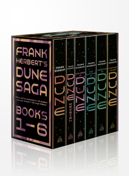 Paperback Frank Herbert's Dune Saga 6-Book Boxed Set: Dune, Dune Messiah, Children of Dune, God Emperor of Dune, Heretics of Dune, and Chapterhouse: Dune Book