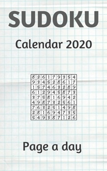 Paperback sudoku calendar 2020 page a day: shortz difficult sudoku 100+ (8" x 6" Inches) Book
