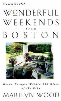 Paperback Frommer's Wonderful Weekends from Boston Book