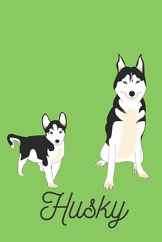 Paperback Husky: Book Gifts For Women Men Kids Teens Girls Boys, Notebook, (110 Pages, Lined, 6 x 9) Book