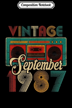 Paperback Composition Notebook: September 1990 29th Birthday Decorations Born In 1990 Journal/Notebook Blank Lined Ruled 6x9 100 Pages Book