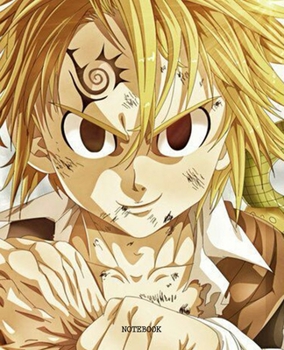 Notebook: Anime Seven Deadly Sins Soft Glossy Cover College Ruled Lined Pages Book 7.5 x 9.25 Inches 110 Pages