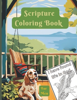 Paperback Scripture Coloring Book for Men; Christian Coloring Book for Adults with Bible Verses Book