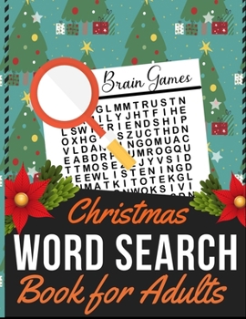 Paperback Christmas Word Search Book for Adults: Holiday themed word search puzzle book Puzzle Gift for Word Puzzle Lover Brain Exercise Game Book