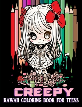 Creepy Kawaii Coloring Book For Teens: creepy kawaii horror chibi coloring book for adults and teens