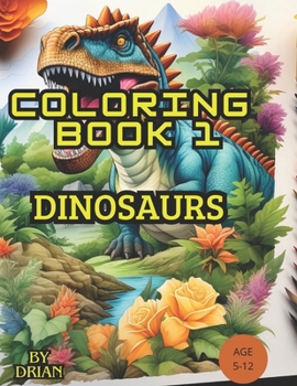 Paperback Coloring Book: Dinosaurs Book