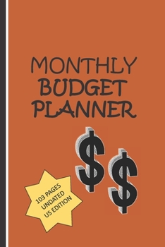 Monthly Budget Planner 103 pages us edition: Expense tracker bill Organiser Undated  Monthly Calendar