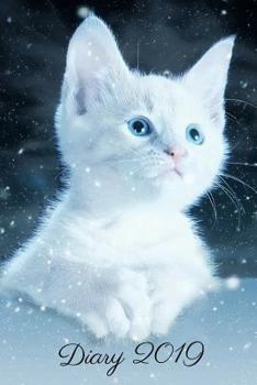 Paperback Diary 2019: White Kitten Art Watercolour Book