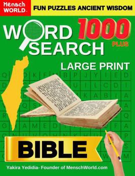 Find 1000 Plus Words BIBLE Word Search Large Print Mensch World Fun Puzzles: Enjoy 100 Brain Teasers for Teens & Adults - Easy, Relaxing Mental Exercise and Stress Relief