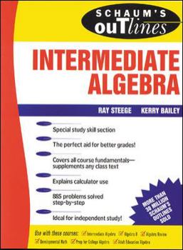 Paperback Schaum's Outline of Intermediate Algebra Book