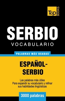 Paperback Vocabulario español-serbio - 3000 palabras más usadas [Spanish] Book