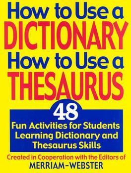 Paperback How to Use a Dictionary/How to Use a Thesaurus Book