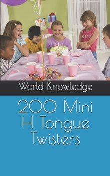 Paperback 200 Mini H Tongue Twisters Book