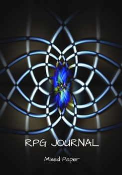 RPG Journal mixed paper: Lined, hex, graph & dot grid pages for Dungeon Masters and Players to track and record their adventures and campaigns (web shape)
