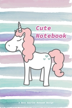 Paperback Cute Notebook: Unicorn Lined Notebook - 6X9 Book