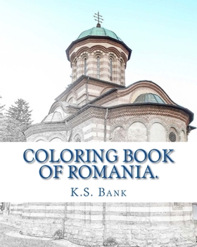 Paperback Coloring Book of Romania. Book