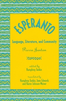 Paperback Esperanto: Language, Literature, and Community Book