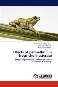 Paperback Effects of permethrin in frogs cholinesterase Book