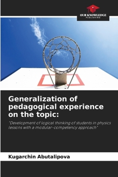 Paperback Generalization of pedagogical experience on the topic Book