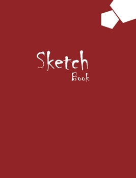 Hardcover Sketchbook Large 8 x 10 Premium, Uncoated (75 gsm) Paper, Ox-Red Cover Book