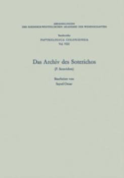 Paperback Das Archiv Des Soterichos (P. Soterichos) [German] Book