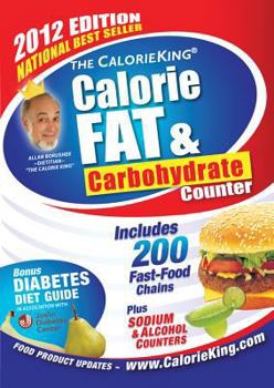 Paperback The Calorieking Calorie, Fat, & Carbohydrate Counter 2012 Book