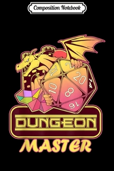Paperback Composition Notebook: Retro DM Tabletop Gaming Gif Vintage Dragons D20 Dice Journal/Notebook Blank Lined Ruled 6x9 100 Pages Book