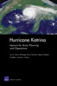 Paperback Hurricane Katrina: Lessons for Army Planning and Operations Book