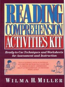 Paperback Reading Comprehension Activities Kit: Ready-To-Use Techniques & Worksheets for Assessment and Instruction Book
