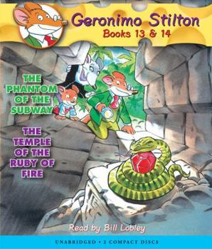 Paperback The Phantom of the Subway / The Temple of the Ruby of Fire (Geronimo Stilton Audio Bindup #13 & 14) Book