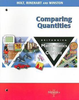 Paperback Comparing Quantities: Britannica Mathematics in Context Book