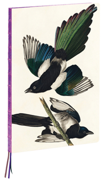 Hardcover Magpies, James Audubon A4 Notebook Book