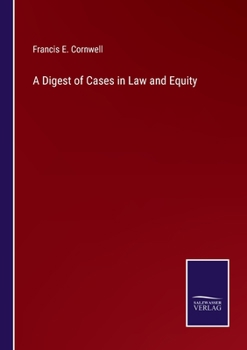 Paperback A Digest of Cases in Law and Equity Book