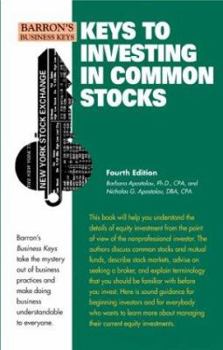 Paperback Keys to Investing in Common Stocks (Barron's Business Keys) Book