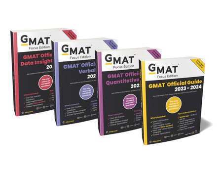 Paperback GMAT Official Guide 2023-2024 Bundle, Focus Edition: Includes GMAT Official Guide, GMAT Quantitative Review, GMAT Verbal Review, and GMAT Data Insight Book